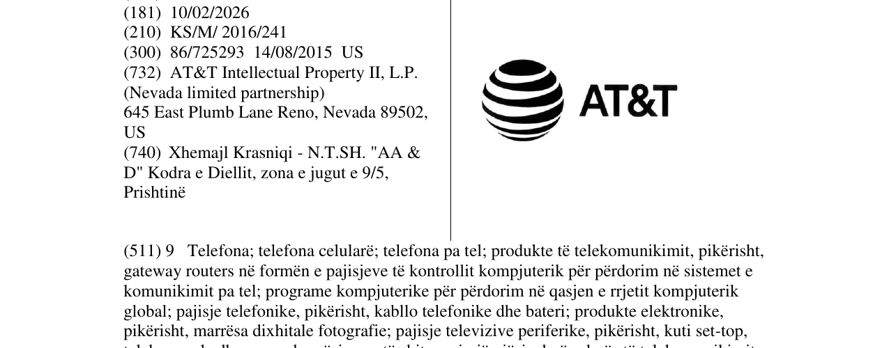 Zëri i markës AT&T në buletin