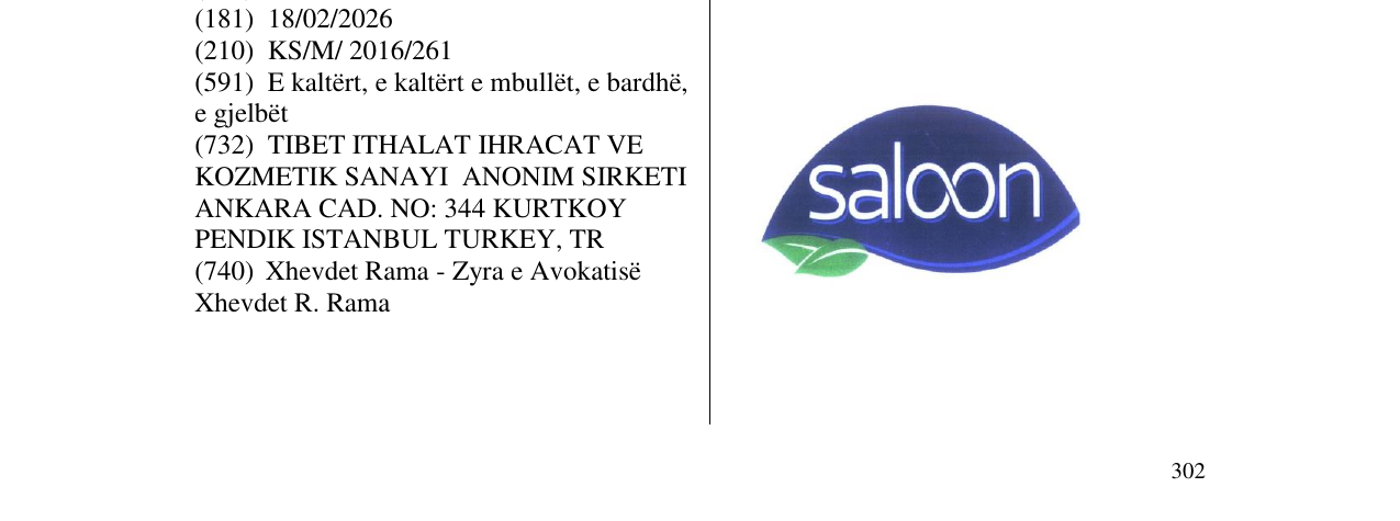 Zëri i markës saloon në buletin