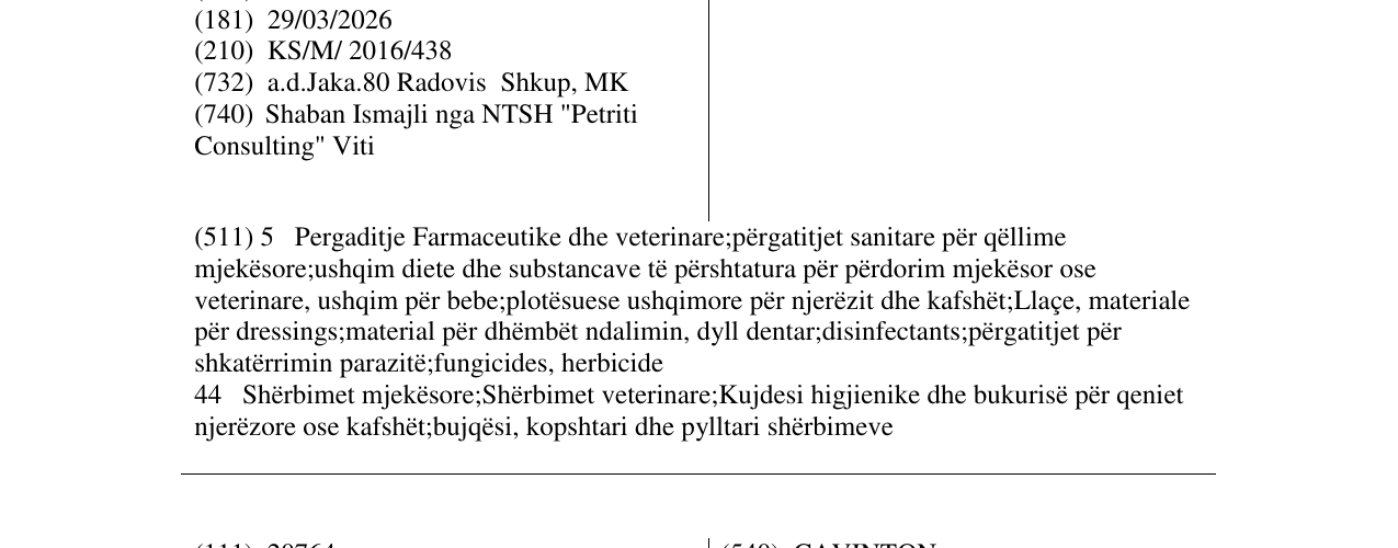 Zëri i markës ORIL në buletin