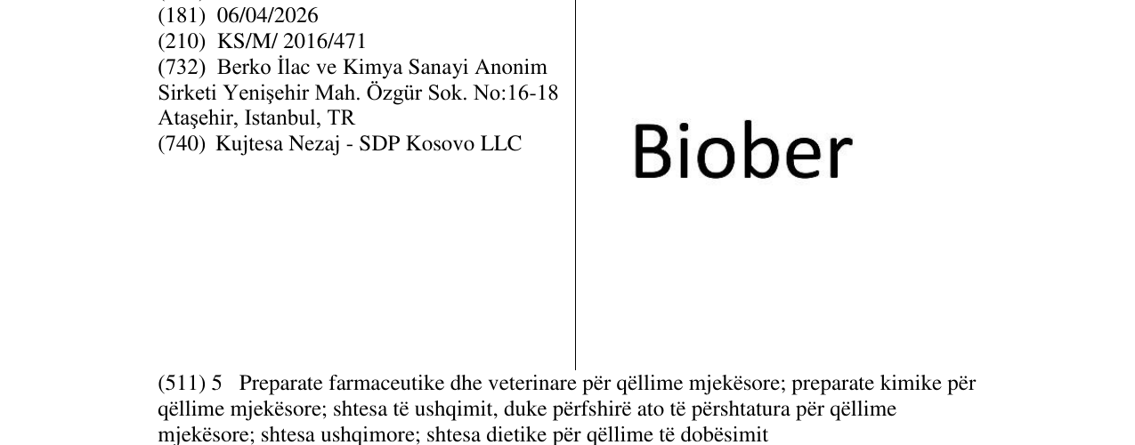Zëri i markës Biober në buletin