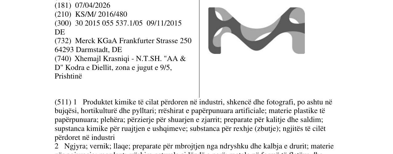 Zëri i markës Markë figurative në buletin