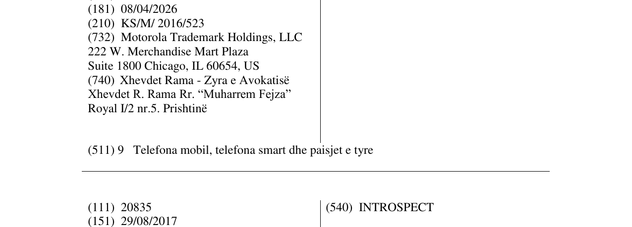 Zëri i markës VIBE në buletin