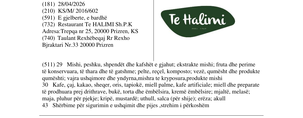 Zëri i markës Te halimi në buletin
