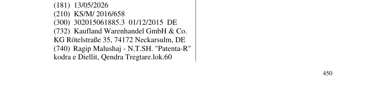 Zëri i markës Classino në buletin