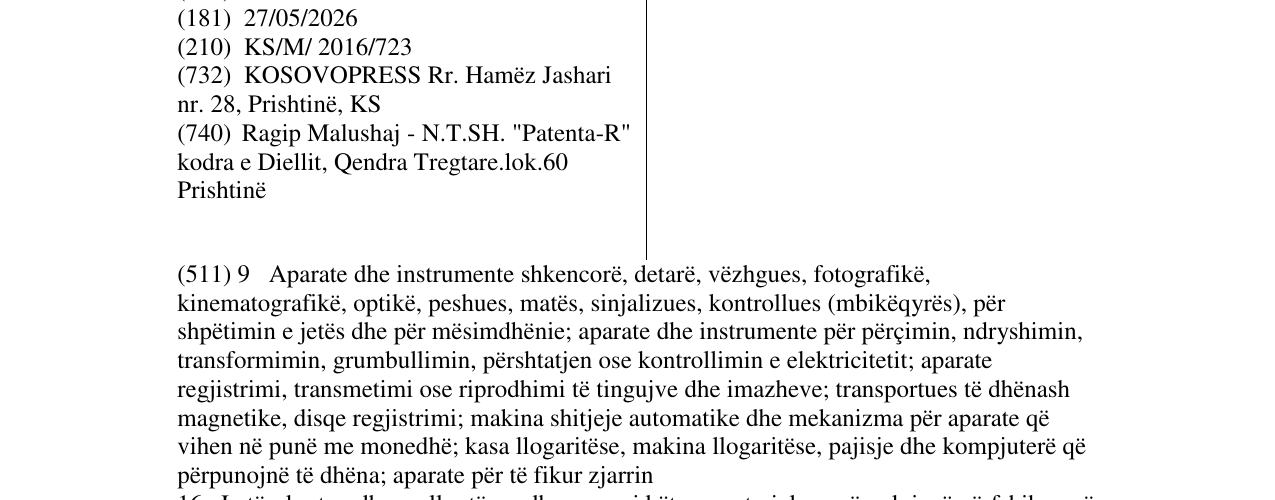 Zëri i markës KOSOVOPRESS në buletin