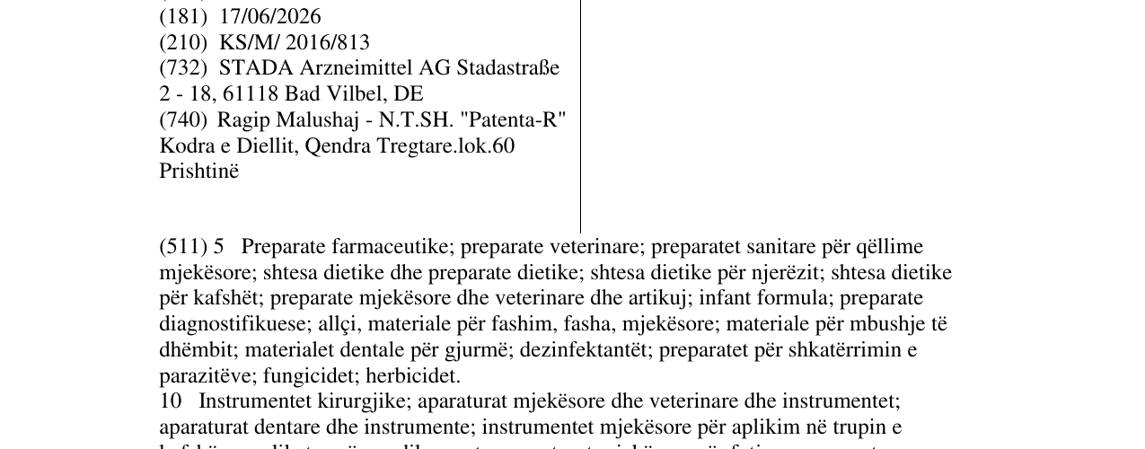 Zëri i markës SELVSTEO në buletin