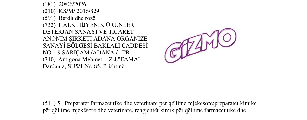 Zëri i markës GIZMO në buletin
