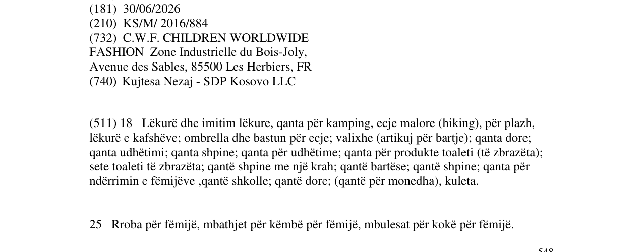 Zëri i markës BILLYBANDIT në buletin