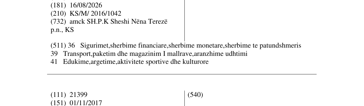 Zëri i markës amck në buletin