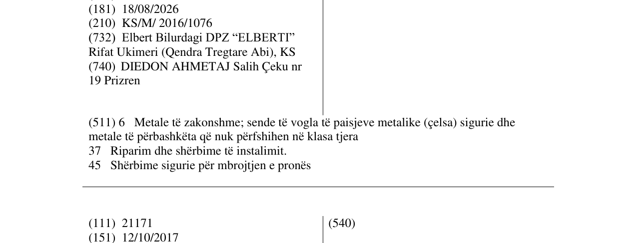 Zëri i markës SECUREMME në buletin