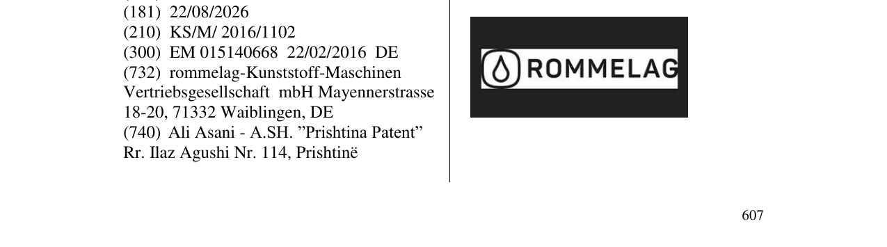 Zëri i markës ROMMELAG në buletin