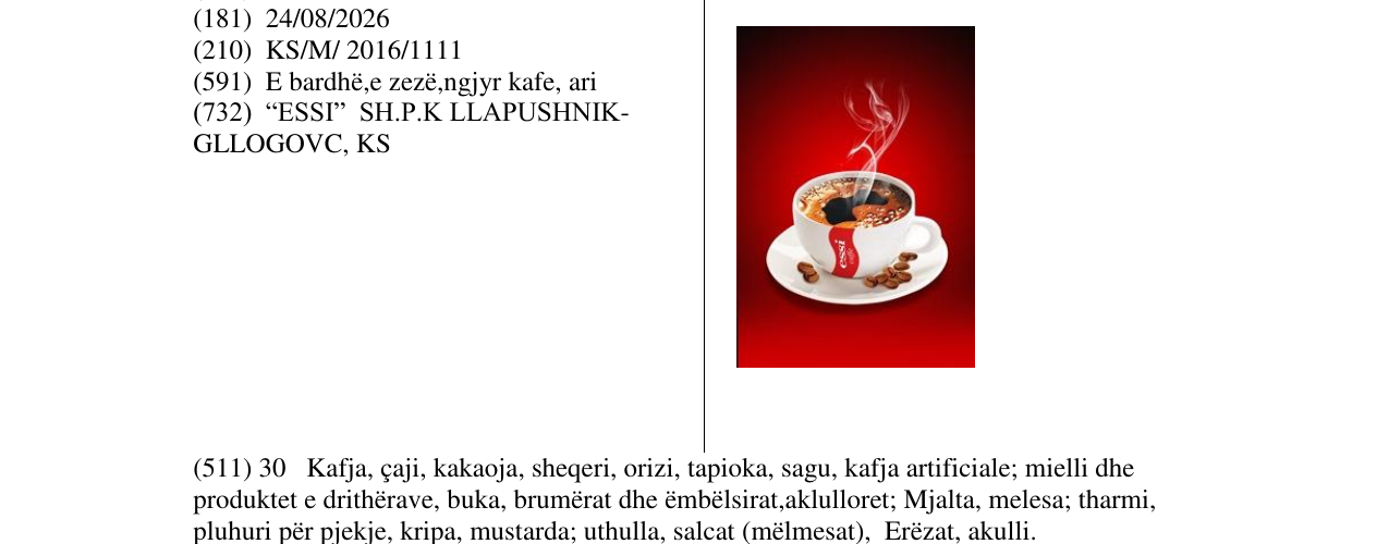 Zëri i markës Markë figurative në buletin