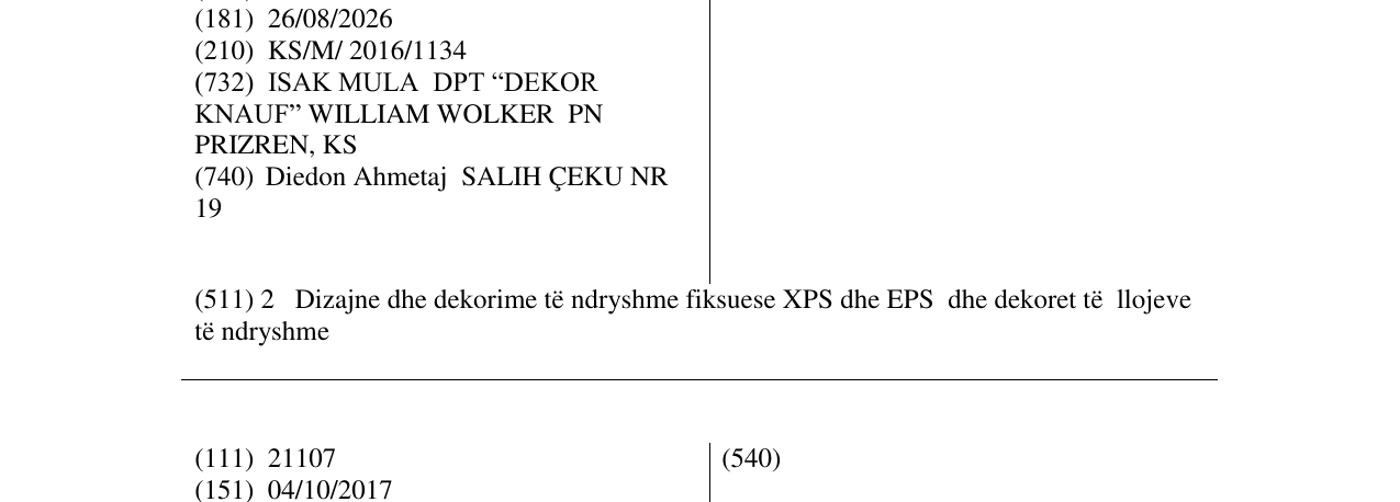 Zëri i markës LINE DEKOR në buletin