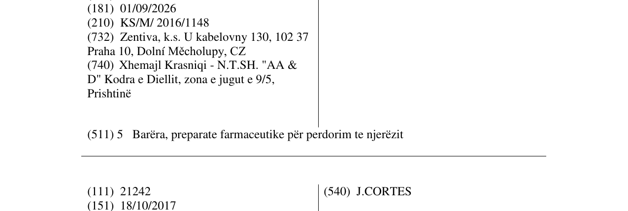 Zëri i markës ZENON në buletin