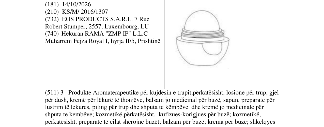 Zëri i markës Markë figurative në buletin