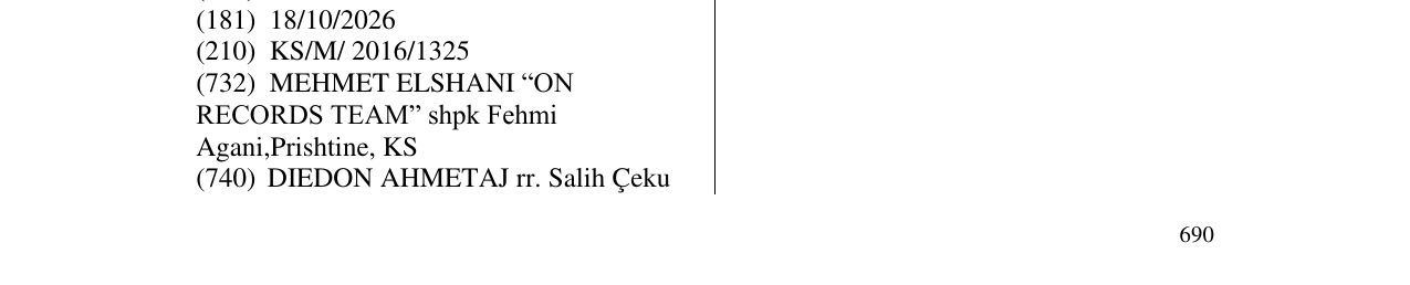 Zëri i markës PRODUCENT Chriss në buletin