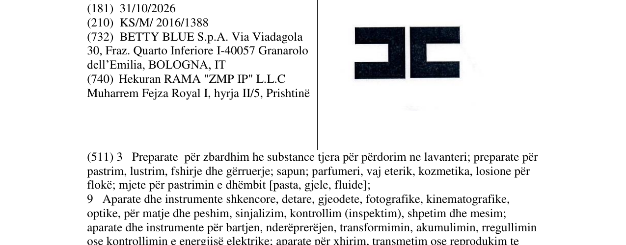 Zëri i markës C C në buletin