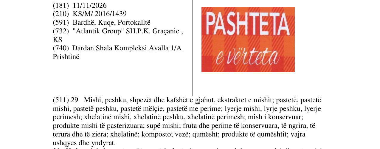 Zëri i markës PASHTETA e vërteta në buletin