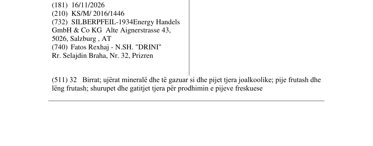 Zëri i markës Silberpfeil në buletin