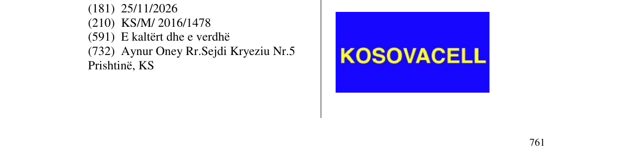 Zëri i markës KOSOVACELL në buletin