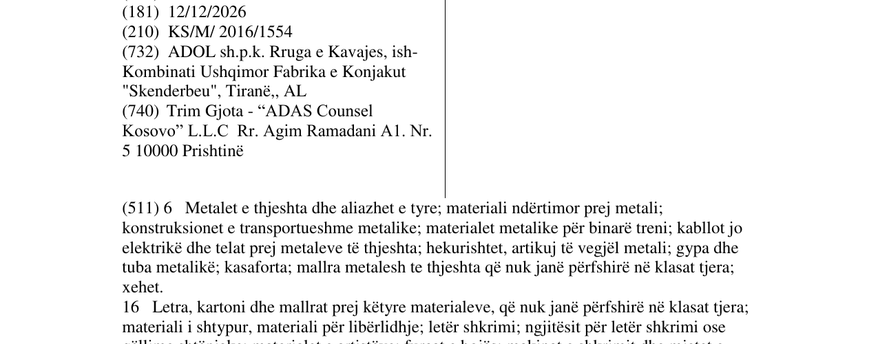 Zëri i markës BATO në buletin