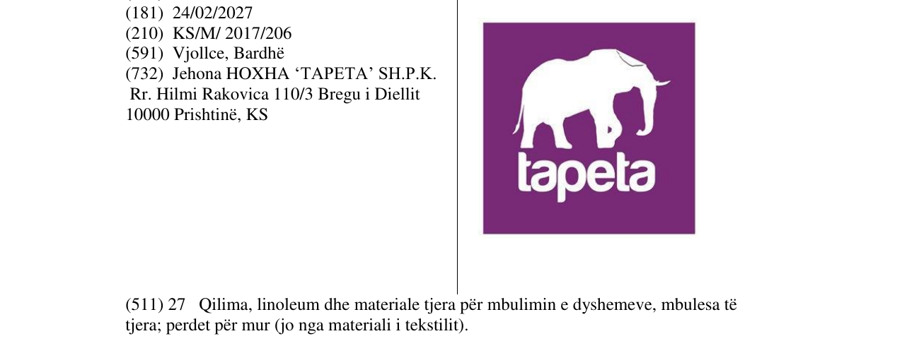 Zëri i markës tapeta në buletin