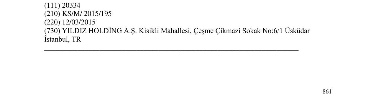 Zëri i markës ÜLKER ALBENİ në buletin