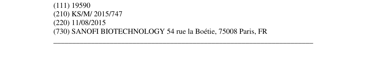 Zëri i markës DUTALREF në buletin