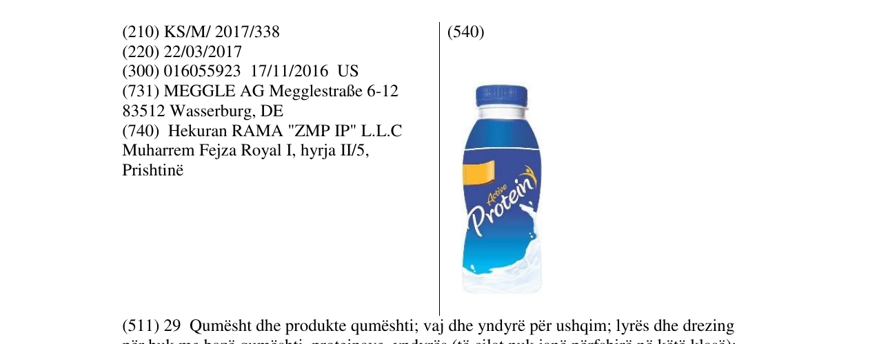 Zëri i markës Protein në buletin