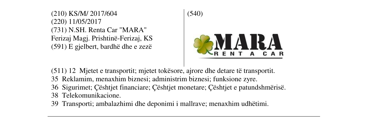 Zëri i markës MARA në buletin