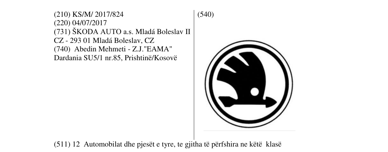 Zëri i markës Markë figurative në buletin