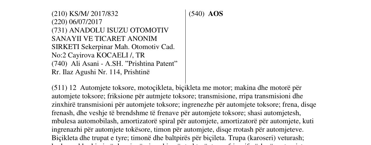 Zëri i markës AOS në buletin