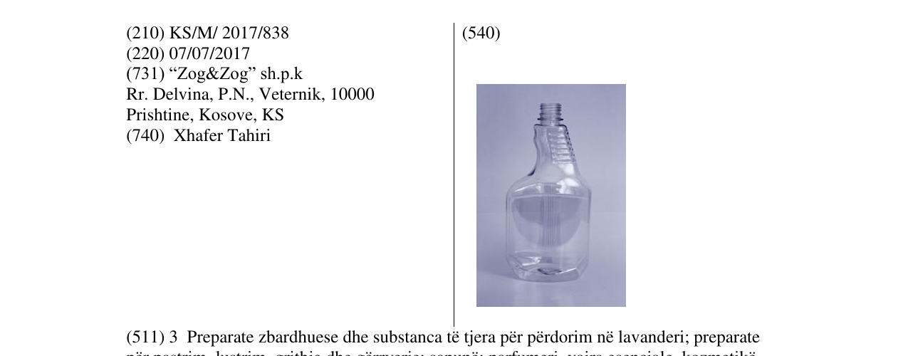 Zëri i markës Markë figurative në buletin