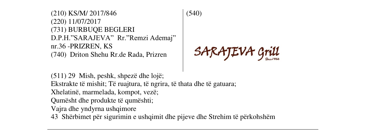 Zëri i markës Markë figurative në buletin