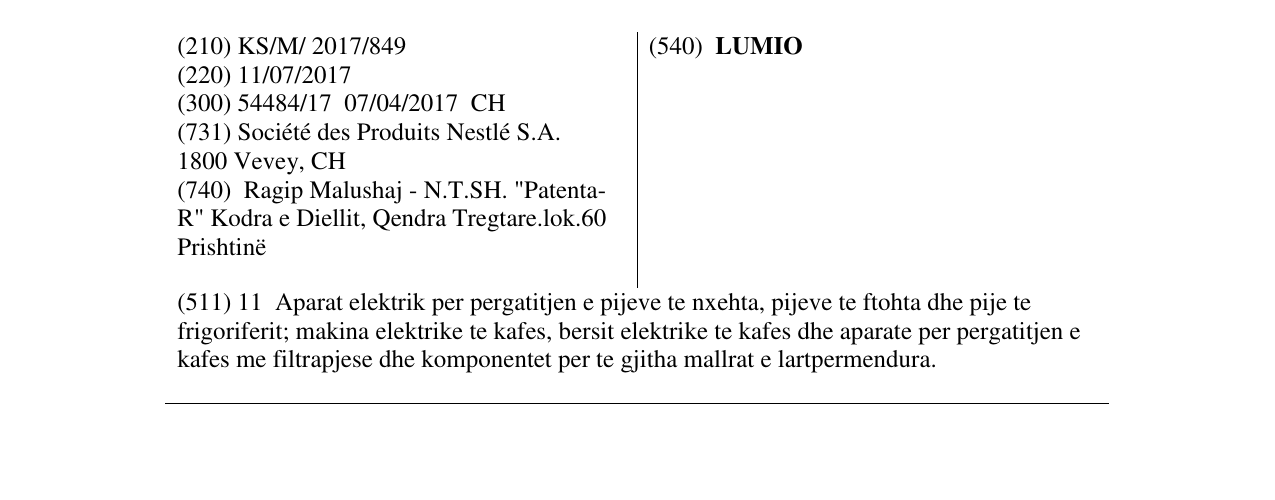 Zëri i markës LUMIO në buletin
