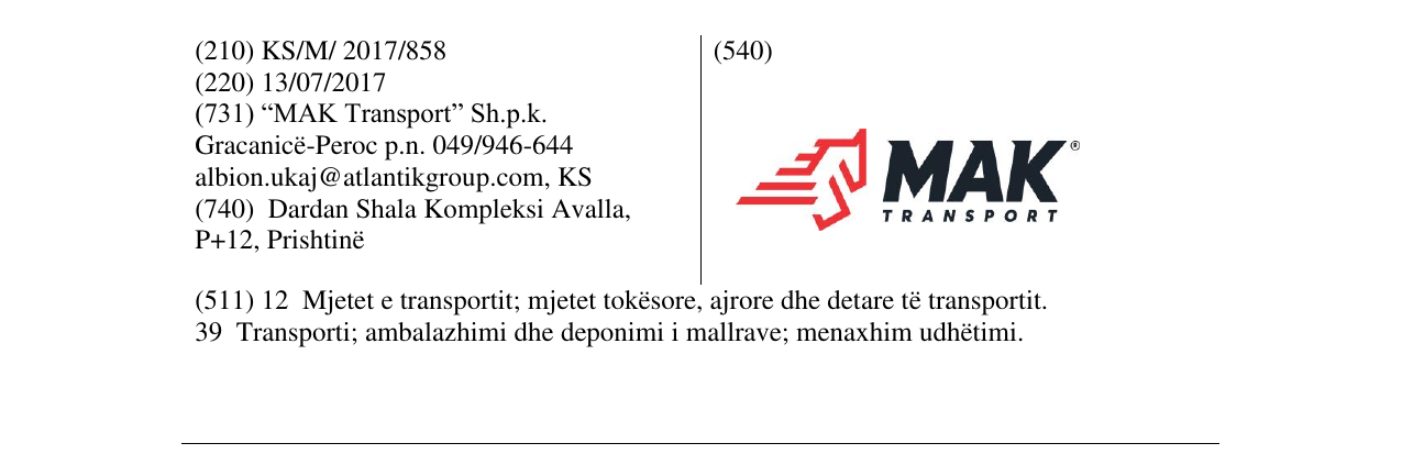 Zëri i markës Markë figurative në buletin