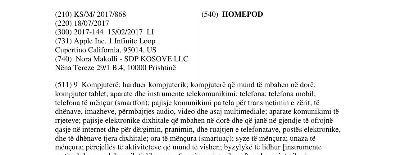 Zëri i markës HOMEPOD në buletin