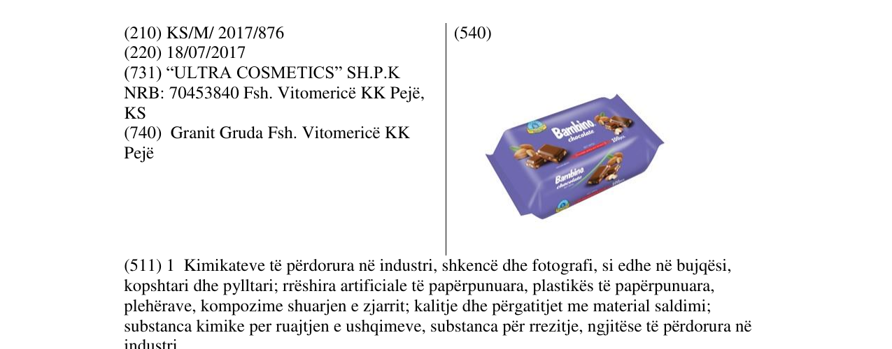 Zëri i markës Markë figurative në buletin