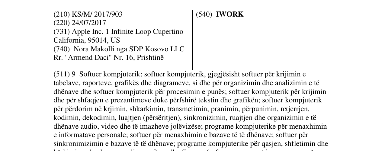 Zëri i markës IWORK në buletin