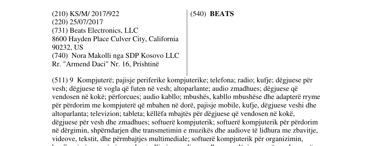 Zëri i markës BEATS në buletin