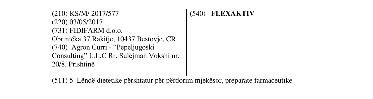 Zëri i markës FLEXAKTIV në buletin