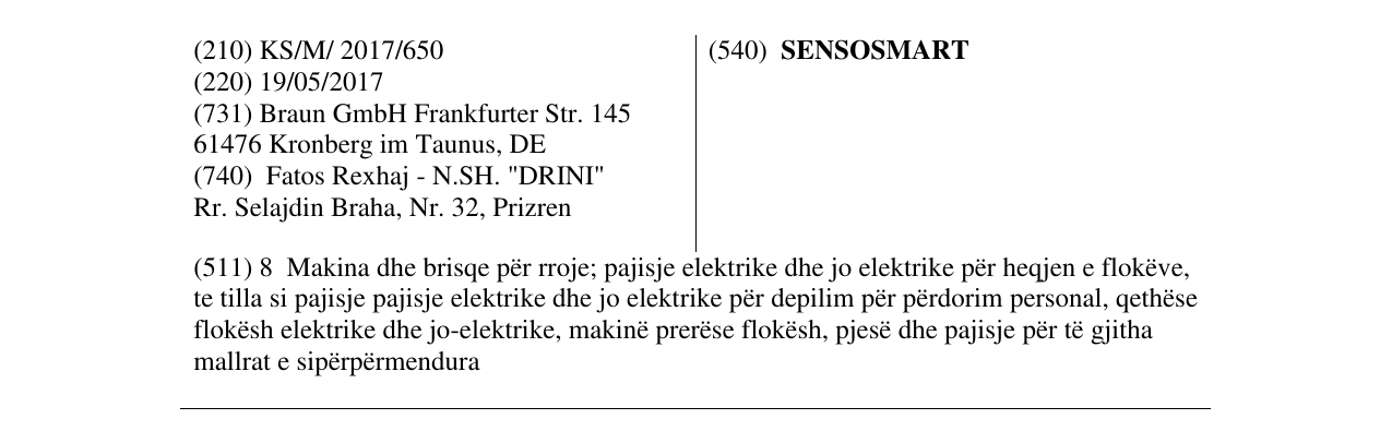 Zëri i markës SENSOSMART në buletin