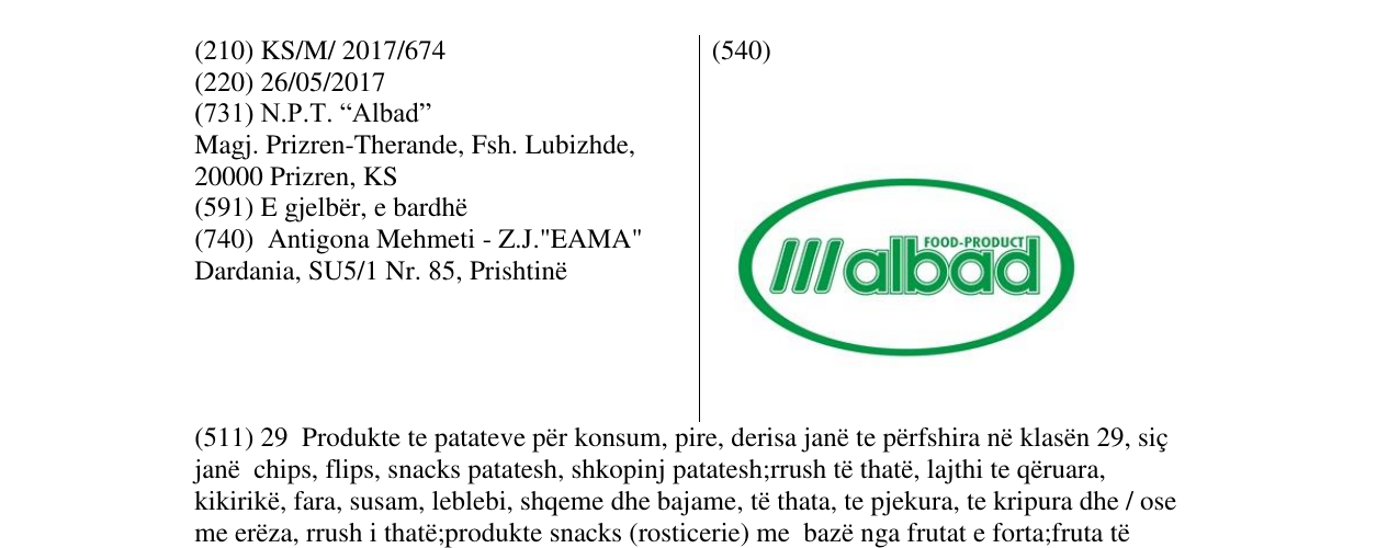 Zëri i markës albat në buletin
