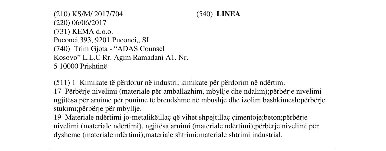 Zëri i markës LINEA në buletin