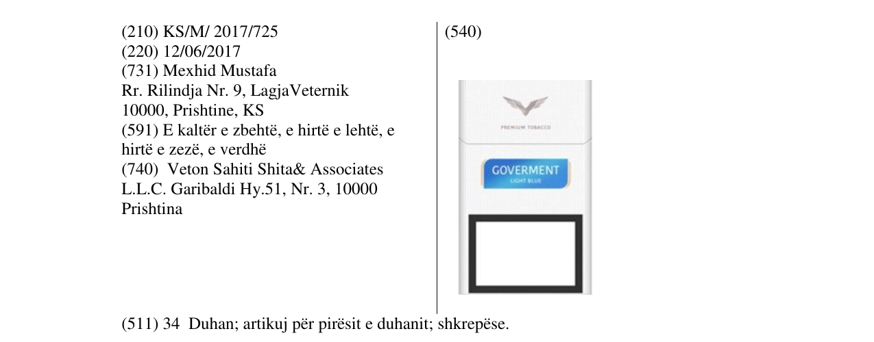 Zëri i markës COVERMENT në buletin