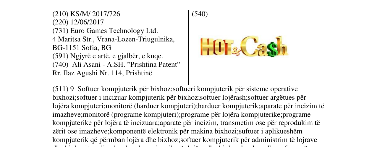 Zëri i markës HOT & Cash në buletin