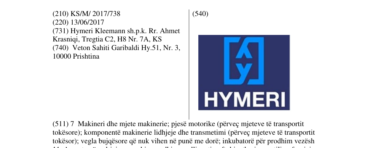 Zëri i markës Markë figurative në buletin