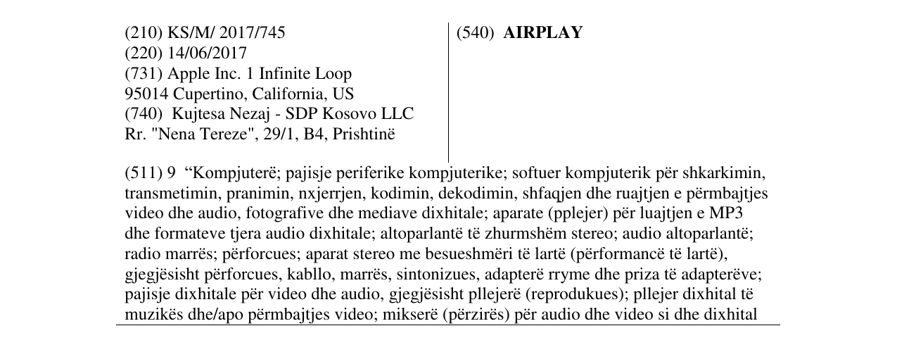Zëri i markës AIRPLAY në buletin