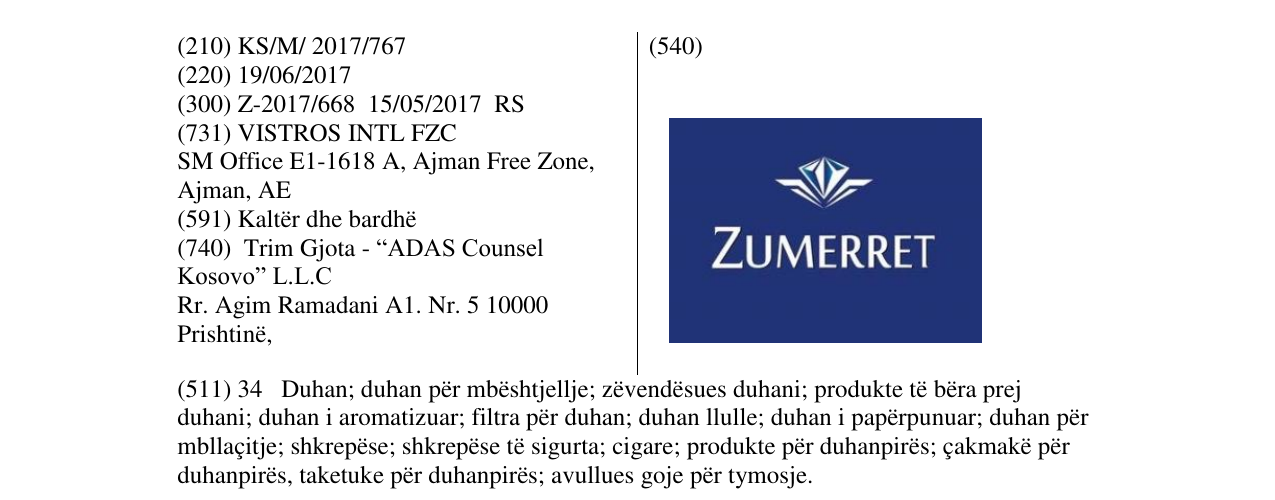 Zëri i markës ZUMERRET në buletin