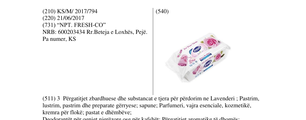 Zëri i markës Markë figurative në buletin